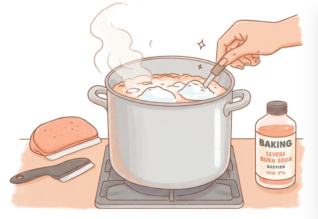 심하게 탄 냄비 복구 방법